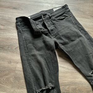 Men’s Rag & Bone vintage black jeans & rips in knees